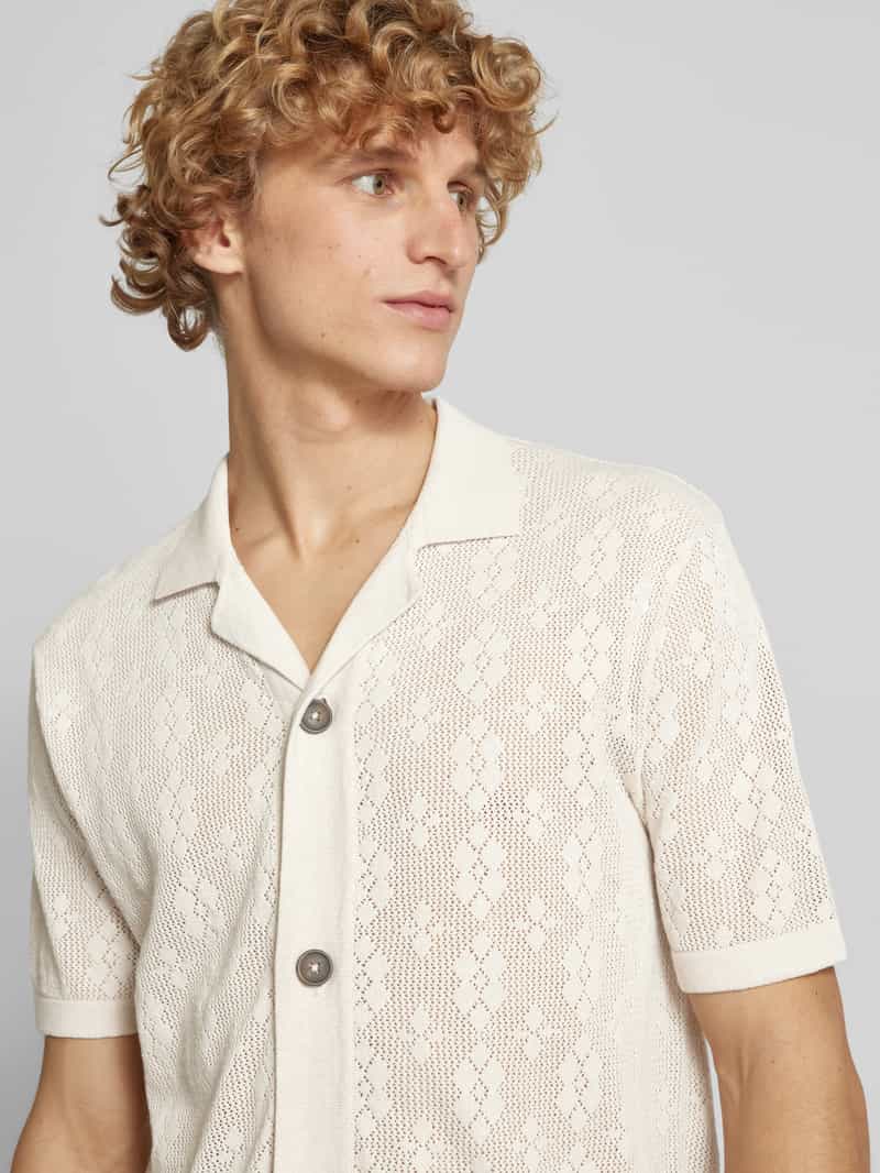 Only & Sons Regular fit vrijetijdsoverhemd met resortkraag model 'KEN LIFE'