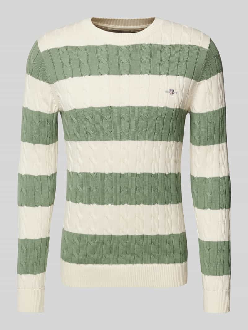 Gant Gebreide pullover met labelstitching