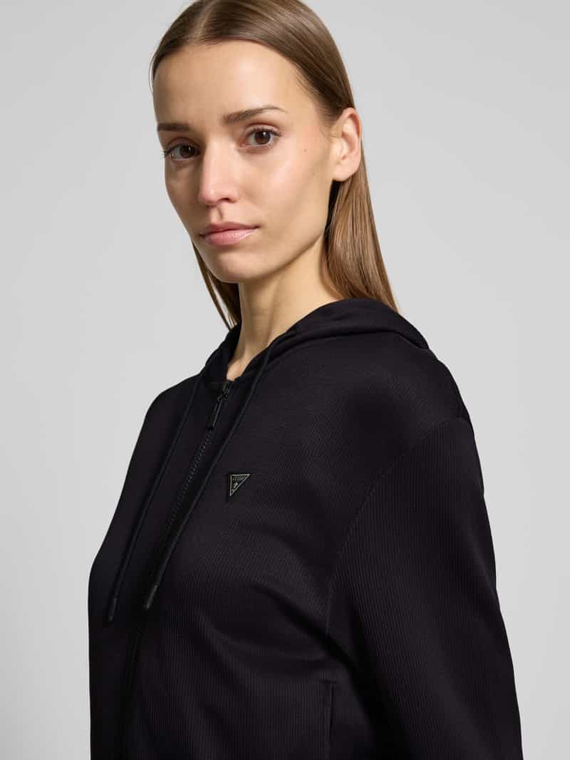 Guess Activewear Sweatjack met labelapplicatie model 'MARTINA'