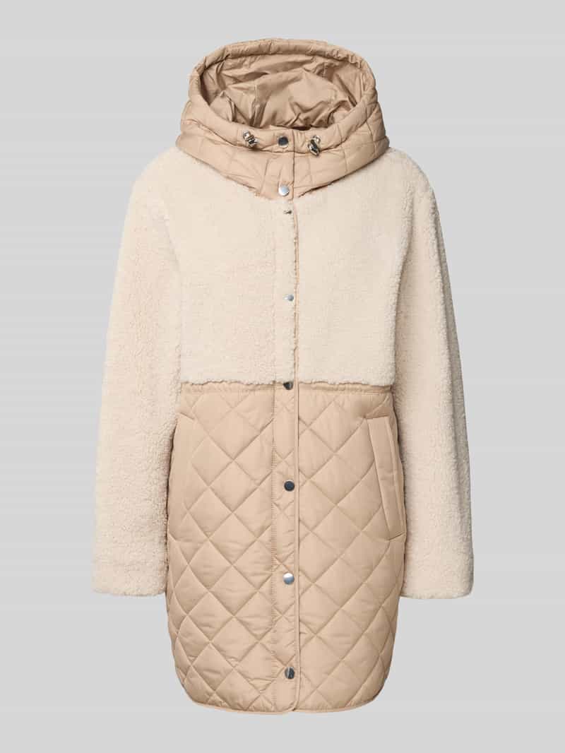 WHITE LABEL Gewatteerd jack met fleece en steekzakken