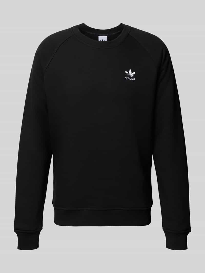 adidas Originals Sweatshirt met labelstitching en ronde hals