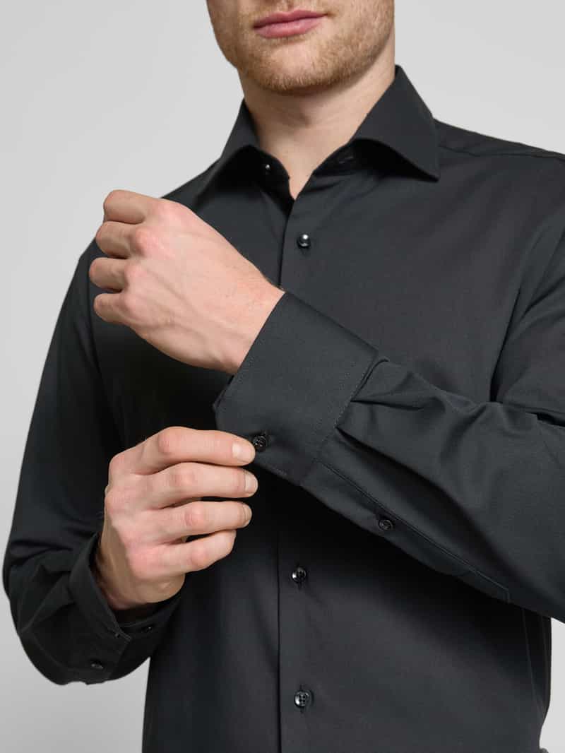 Eterna Modern fit zakelijk overhemd met kentkraag