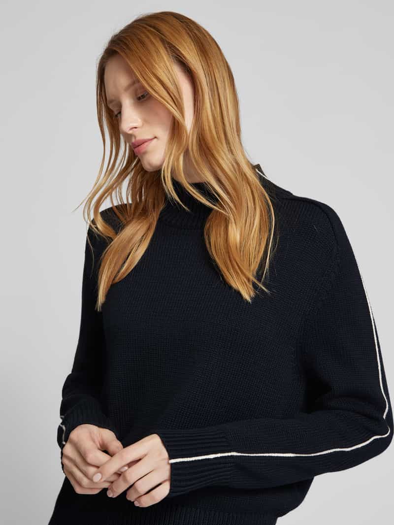 Opus Gebreide pullover met extra brede schouders model 'Parto'