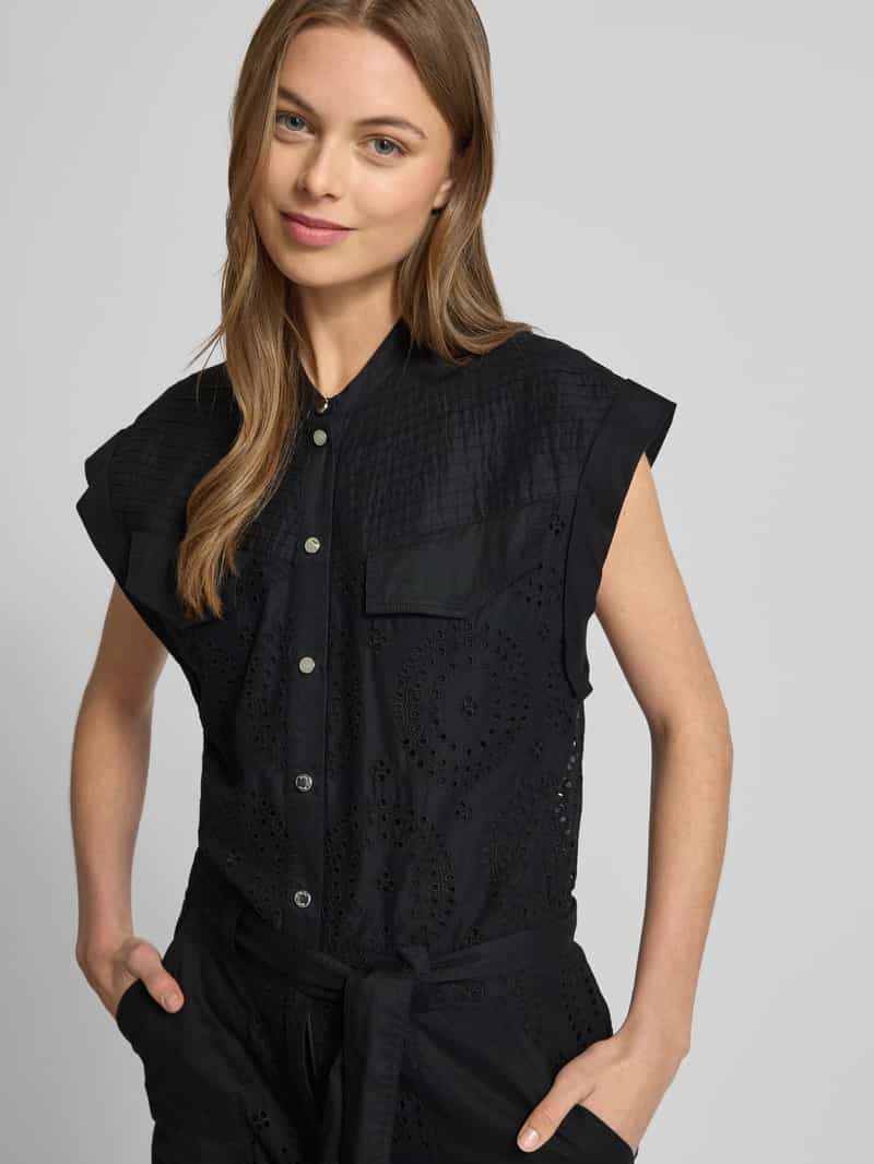 Boss Orange Jumpsuit met broderie anglaise model 'Dridy'
