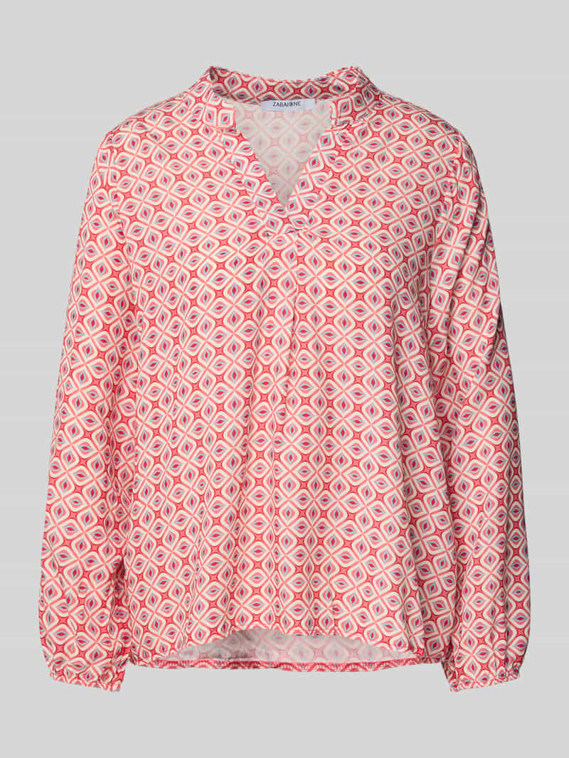 ZABAIONE Relaxed fit blouse met tuniekkraag model 'Mi44mii'