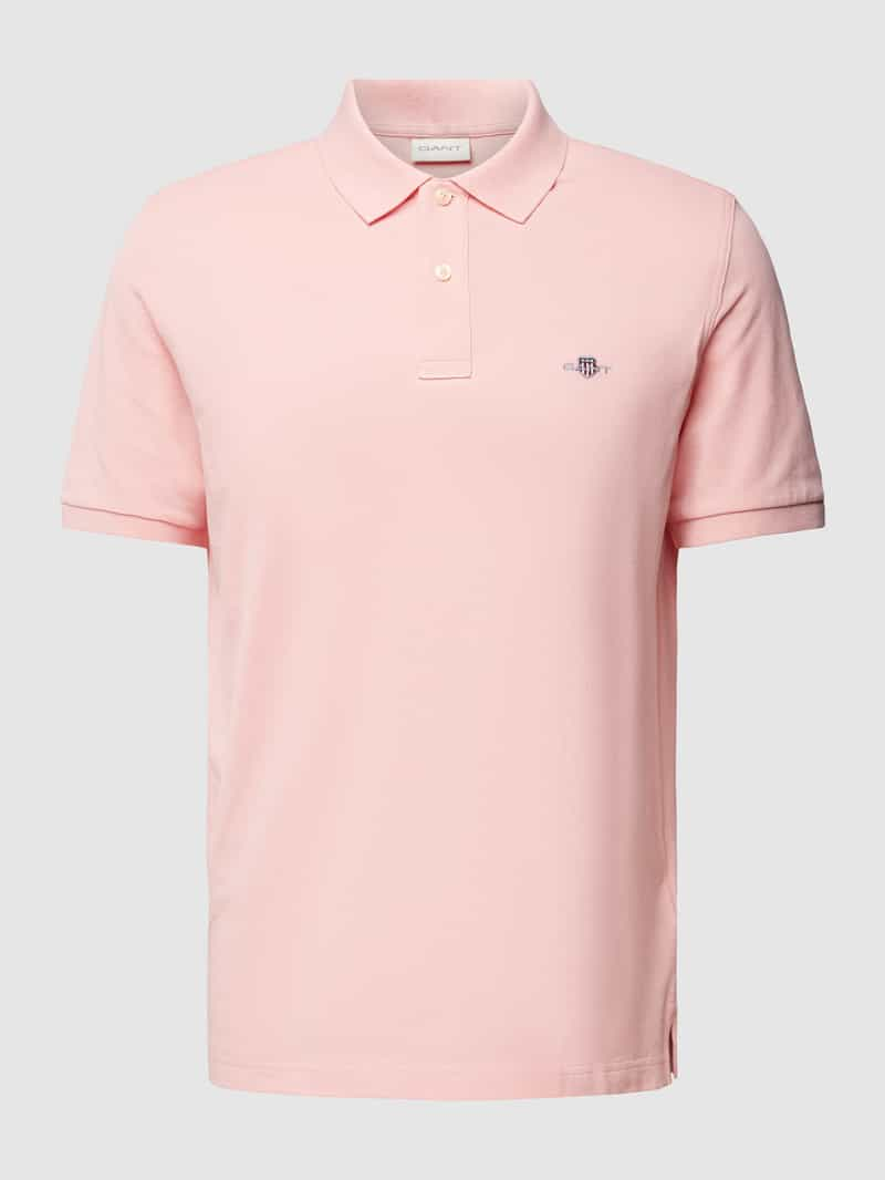 Gant Regular fit poloshirt met labelstitching model 'SHIELD'