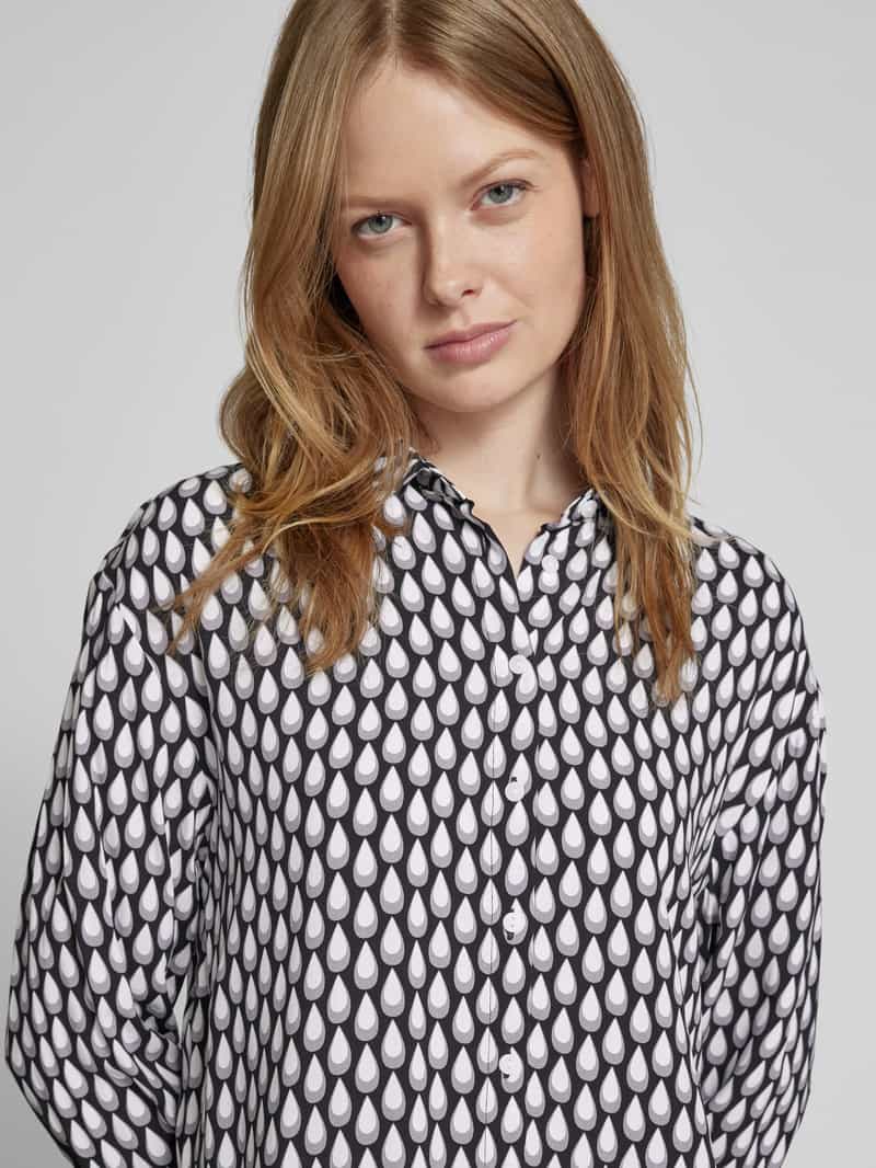 Christian Berg Woman Slim fit overhemdblouse met manchetten