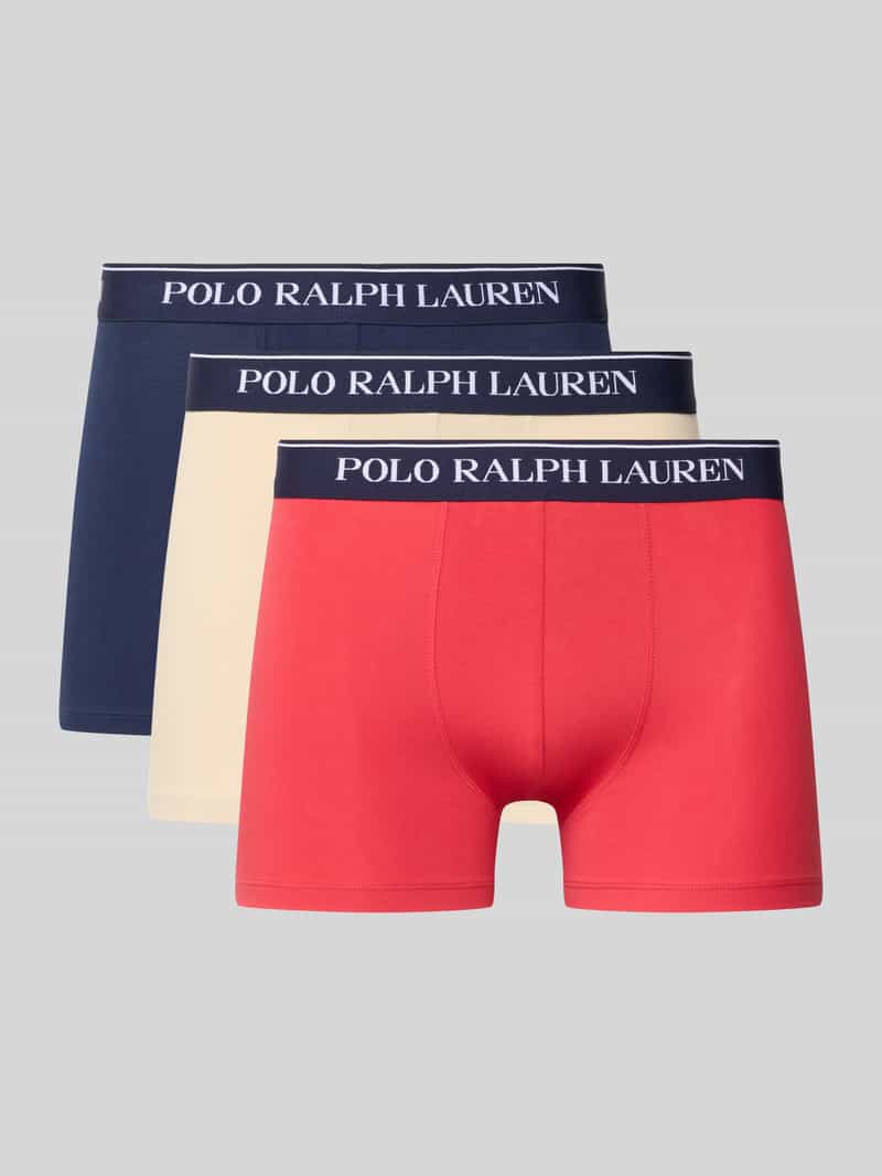 Polo Ralph Lauren Underwear Boxershort met elastische band met logo in een set van 3 stuks