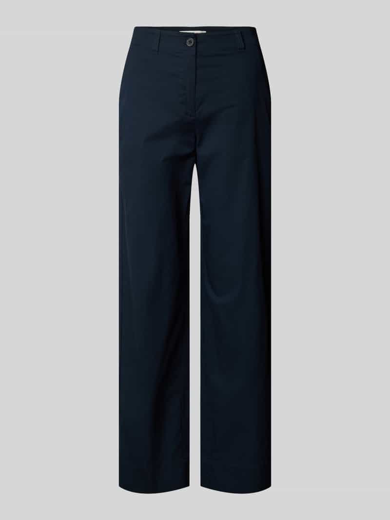 Marc O'Polo Wide leg chino van katoenmix model 'LANDE'