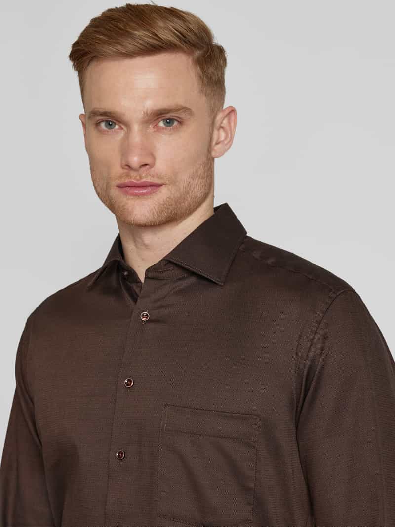 Eterna Modern fit zakelijk overhemd met kentkraag