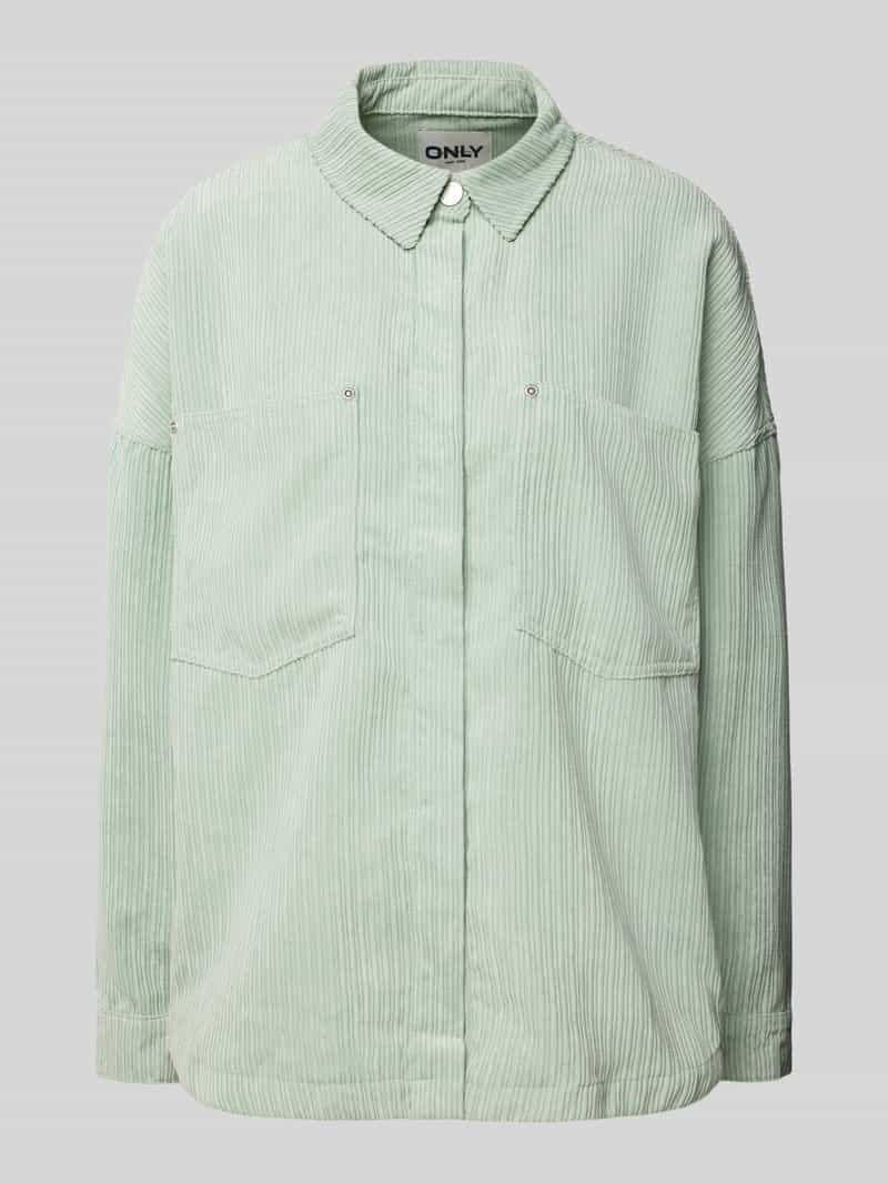 Only Oversized overhemdjack van corduroy model 'JANINE-RAI'