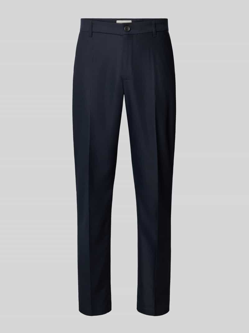 Les Deux Regular Fit pantalon met persplooien