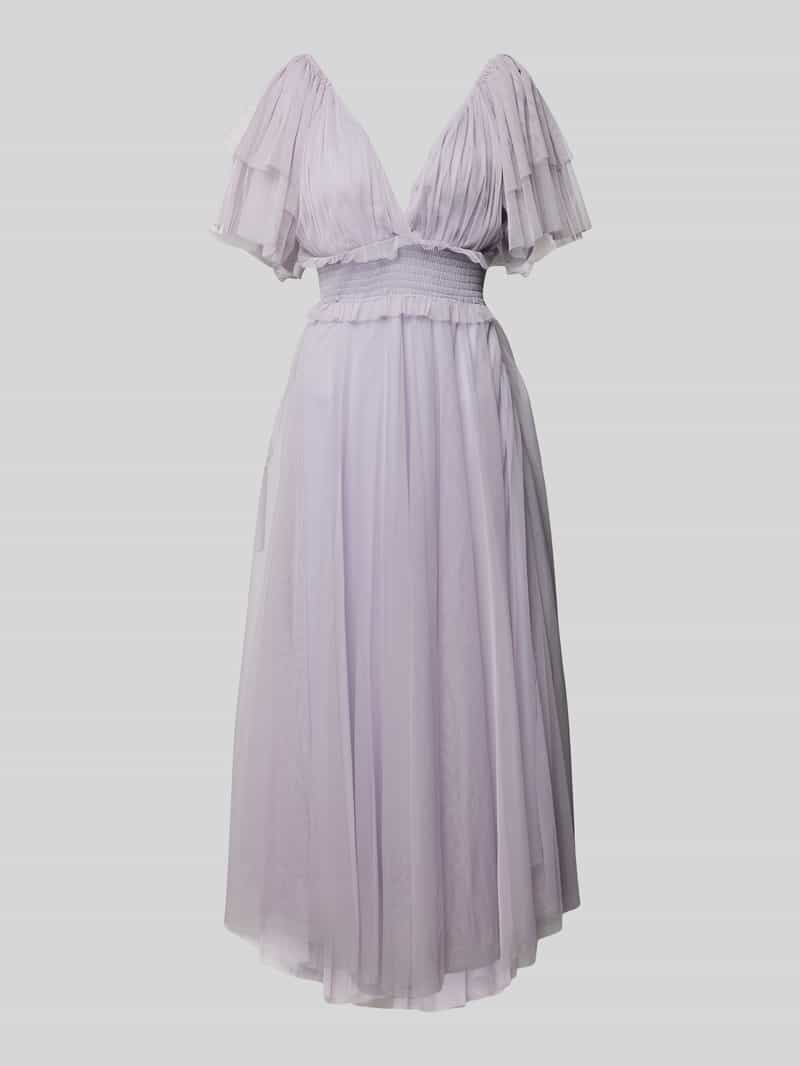 Lace & Beads Avondjurk met vleermuismouwen