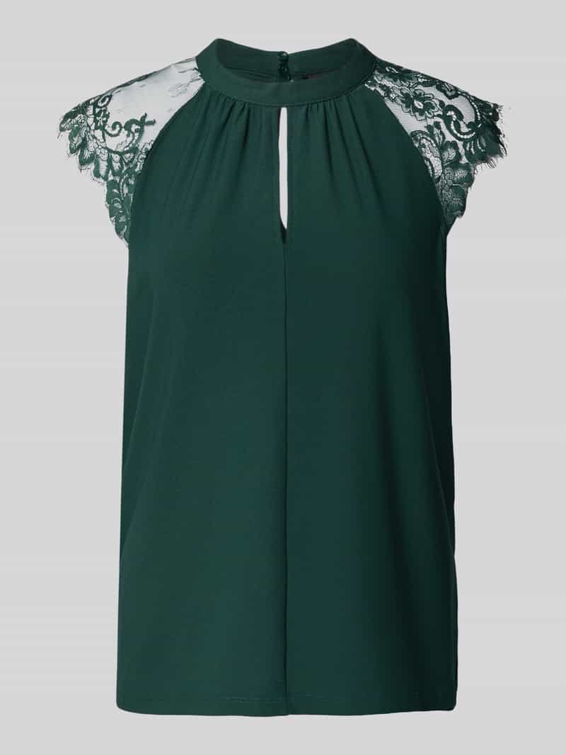 Vero Moda Regular fit blousetop met kant model 'MILLA'