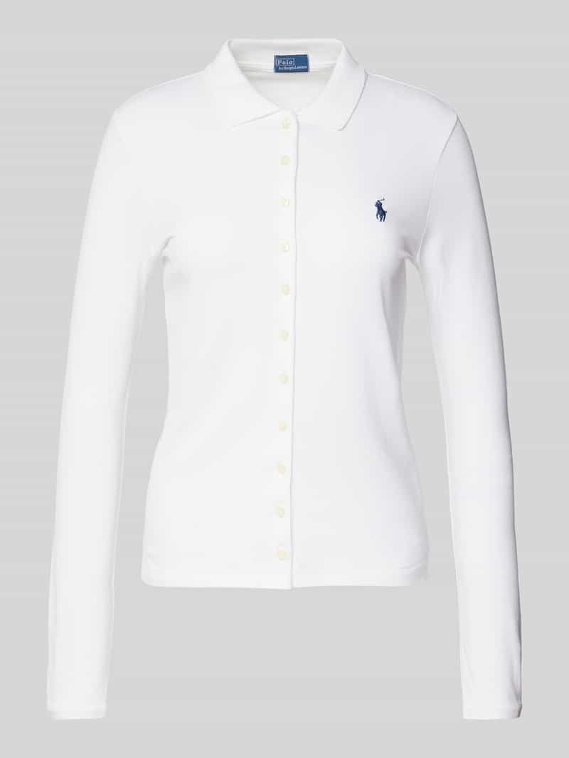 Polo Ralph Lauren Shirt met lange mouwen en labelstitching