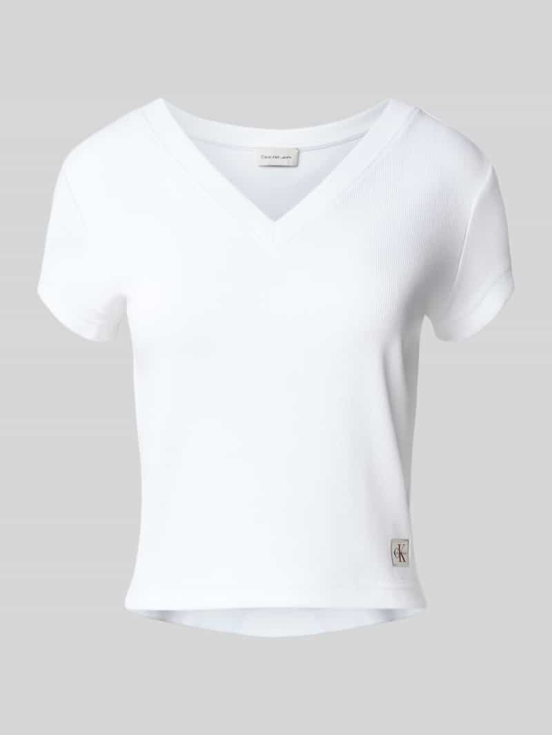 Calvin Klein Jeans T-shirt met labeldetail