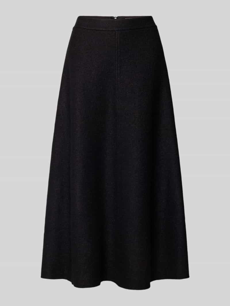 Marc O'Polo Uitlopende midirok van een mix van viscose en wol