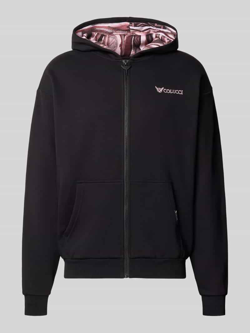 Regular fit sweatjack van puur katoen model 'IKARUS'