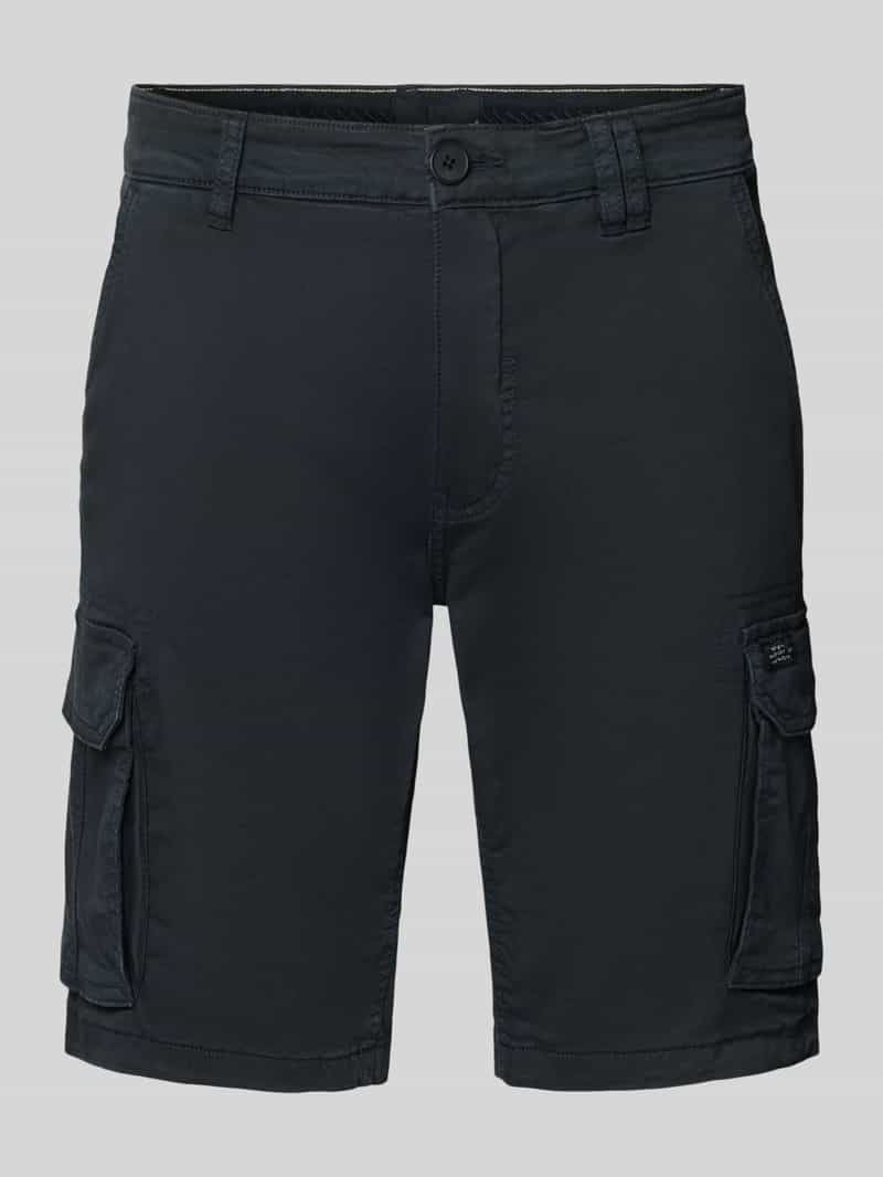 Blend Regular fit korte broek met cargozakken