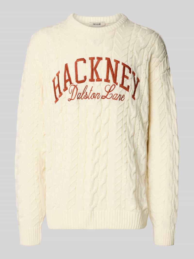 Only & Sons Regular fit gebreide pullover van katoenmix model 'MACK'