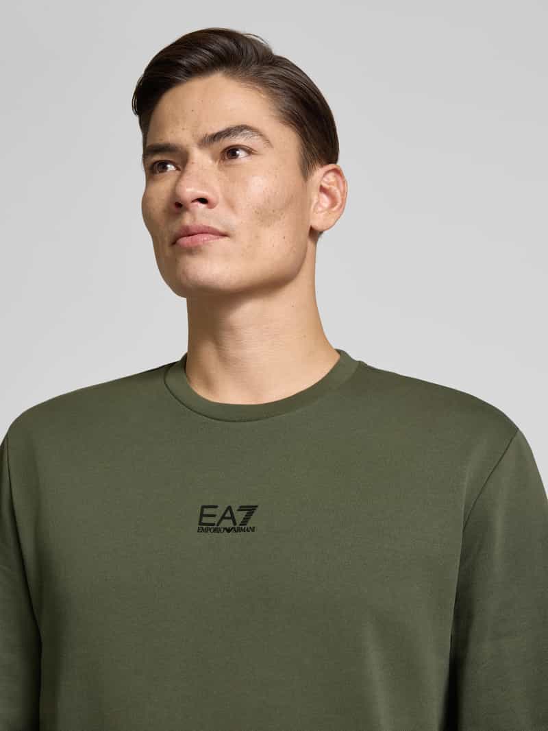 EA7 Emporio Armani Sweatshirt met labeldetail