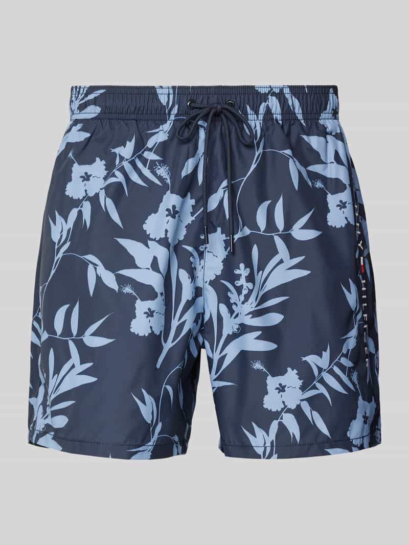Tommy Hilfiger Regular fit korte zwembroek met labelstitching