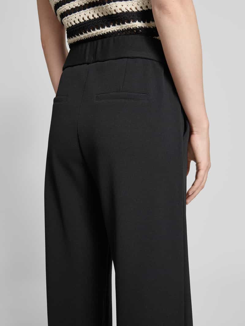Zero Stoffen broek met achterzakken