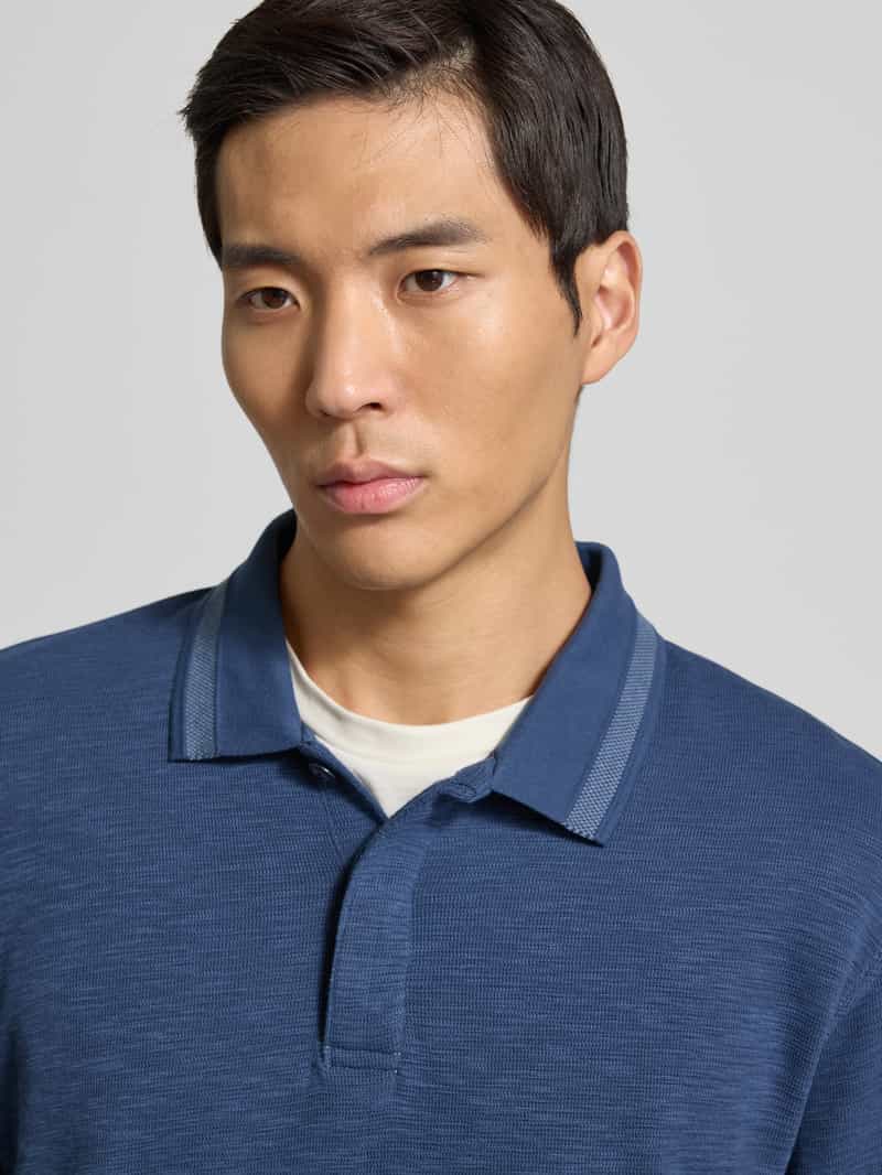 Scotch & Soda Poloshirt met korte blinde knoopsluiting