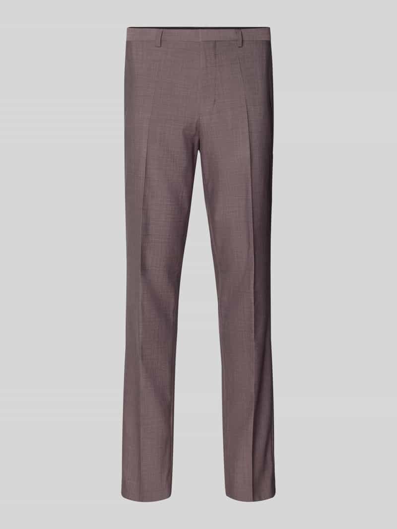 Slim fit pantalon van scheerwolmix model 'HESTEN253X'
