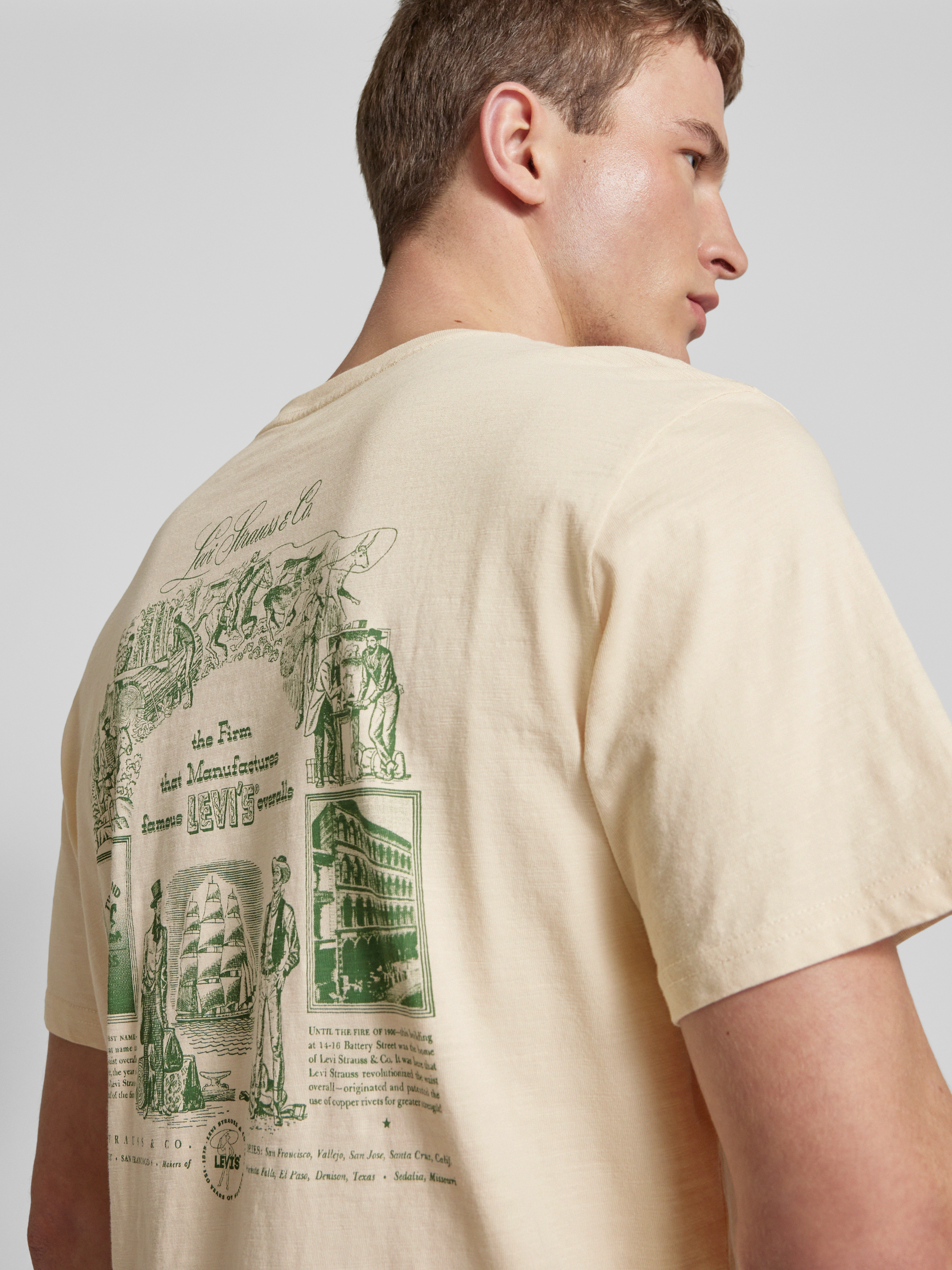Levi's Relaxed fit T-shirt met labelprint model 'ARCHIV'