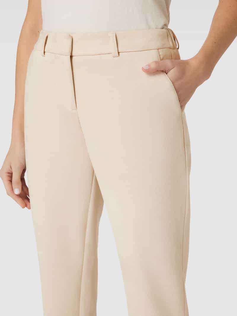 Zero Stoffen broek met strookzakken aan de achterkant