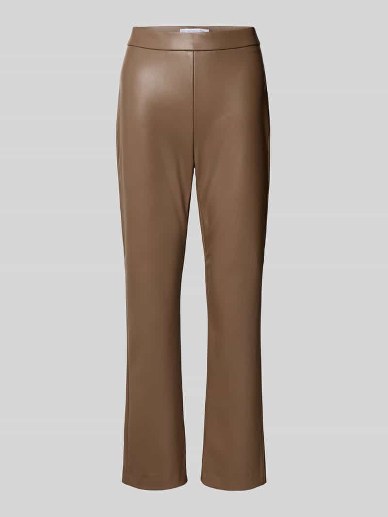 RAFFAELLO ROSSI Flared bootcut broek in leerlook model 'MACY'