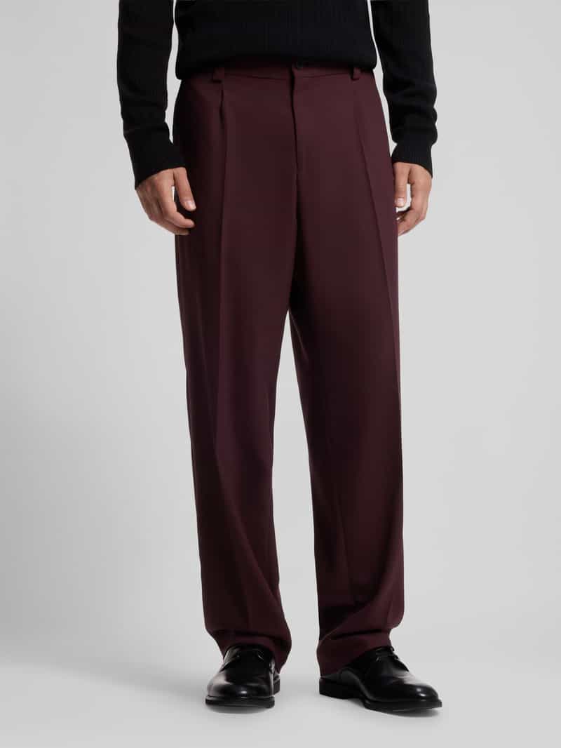 HUGO modern fit pantalon met viscose model 'Flips251X'