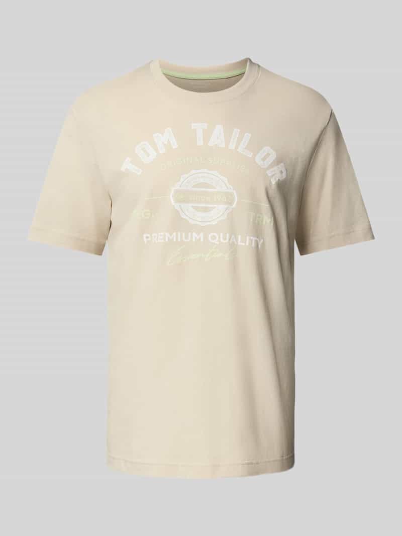 Tom Tailor Regular fit T-shirt van puur katoen