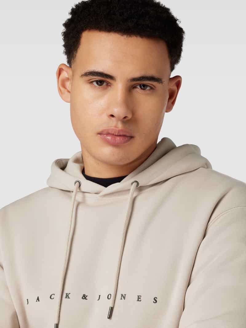 jack & jones Hoodie met labelprint