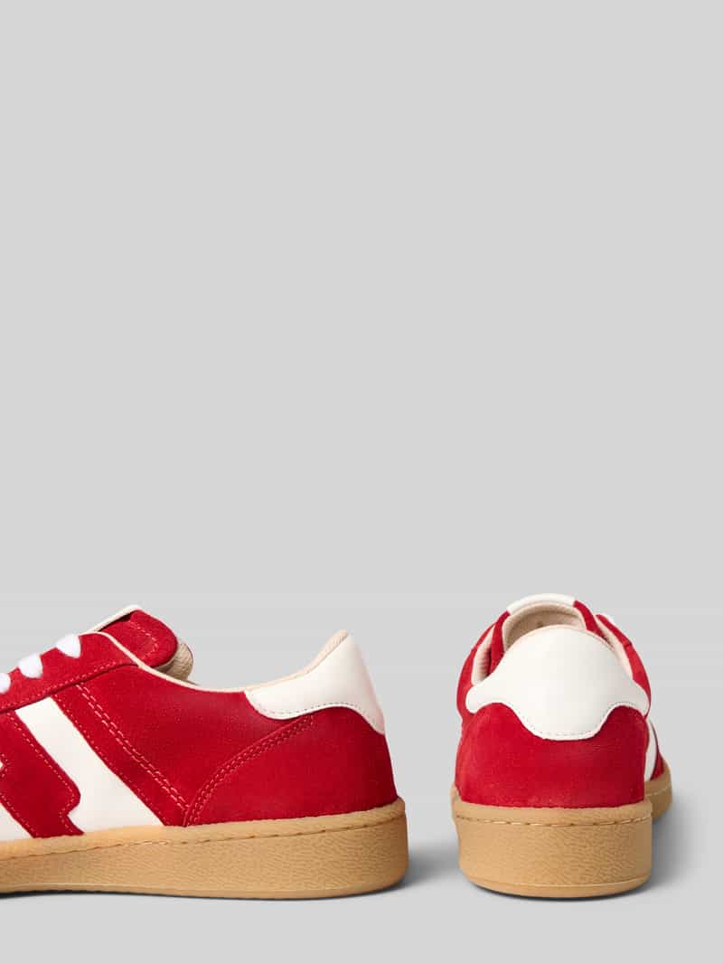 Marc O'Polo Lage sneakers van echt rundersuède