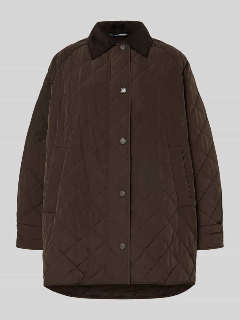 Weekend Max Mara Oversized lange gewatteerde jas met corduroy kraag model 'PEPATO'