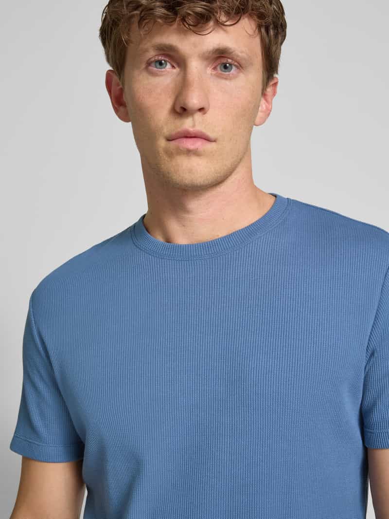 Christian Berg Men T-shirt met structuurmotief