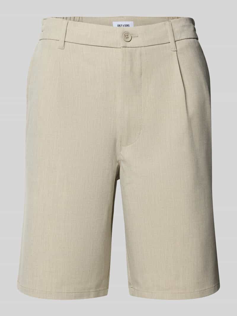 Only & Sons Slim fit korte broek met achterzakken model 'LOU'