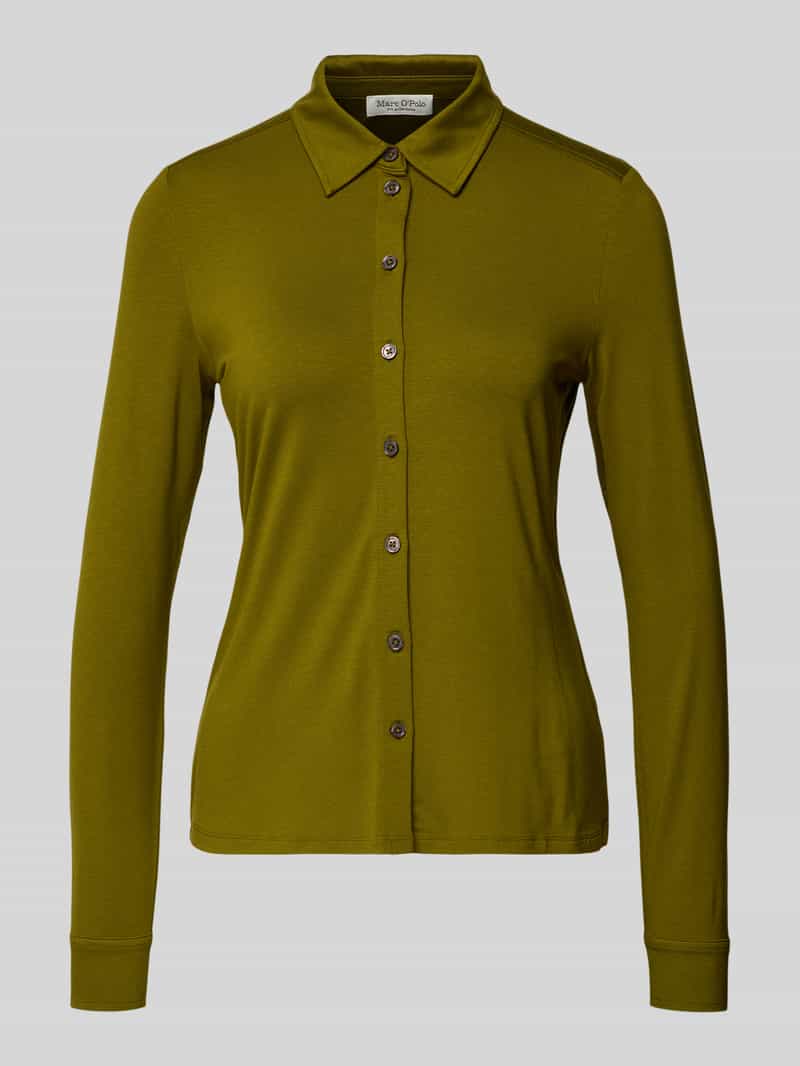 Marc O'Polo Regular fit blouse met lange mouwen van viscosemix