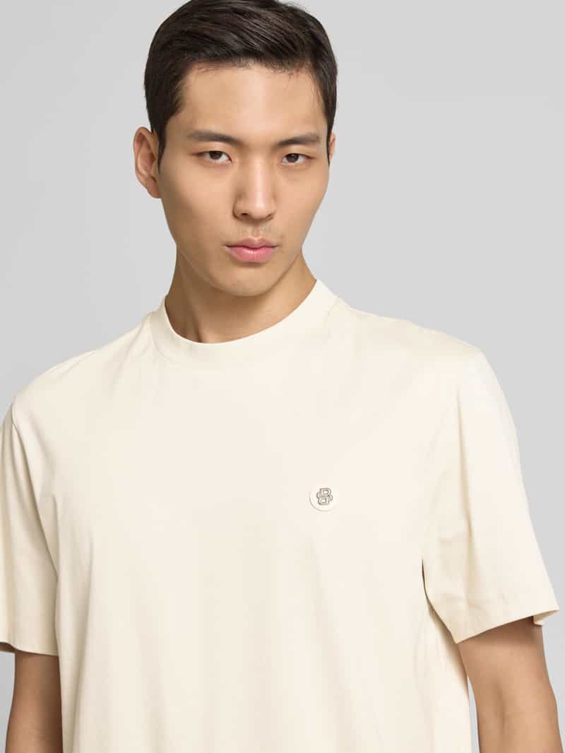 Boss T-shirt met labeldetail model 'Taut'