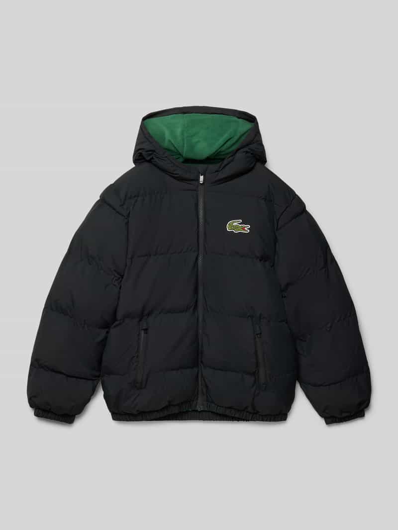 Lacoste Regular fit gewatteerd jack met logostitching