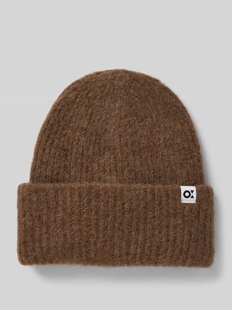 Opus Beanie met labeldetail model 'Afello'