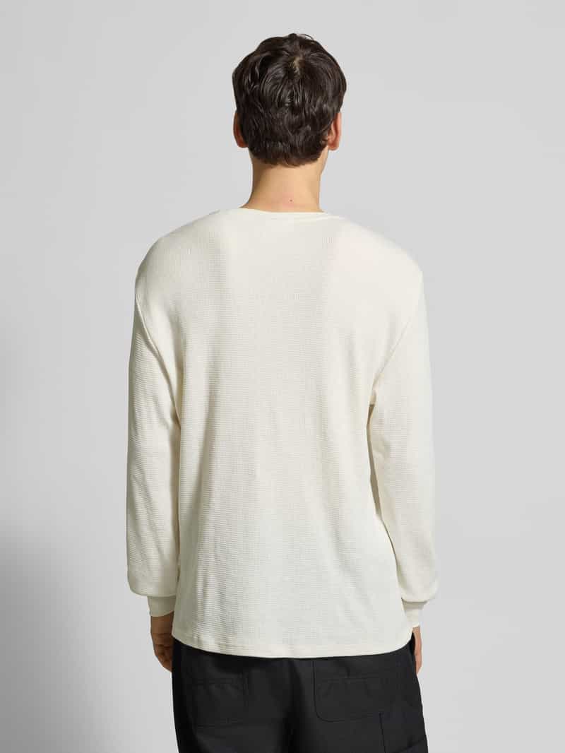Calvin Klein Shirt met lange mouwen en labeldetail tofu, foto 3
