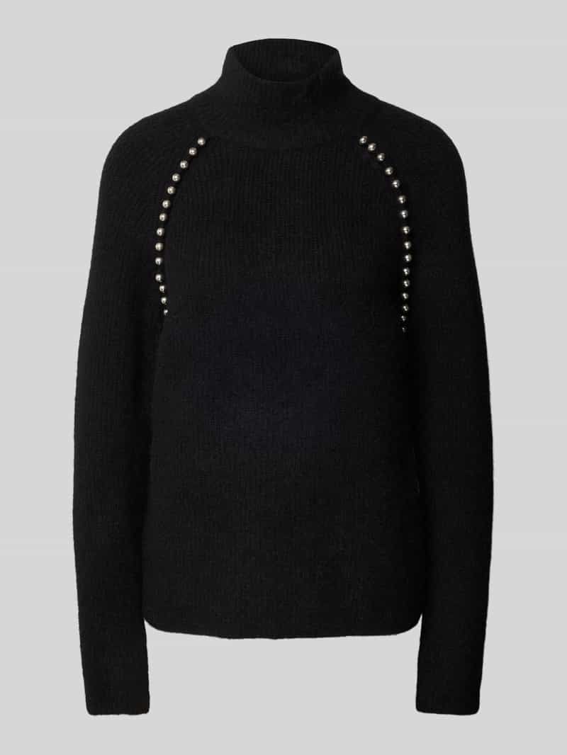 MOS MOSH Wollen pullover met sierknopen model 'Zora'