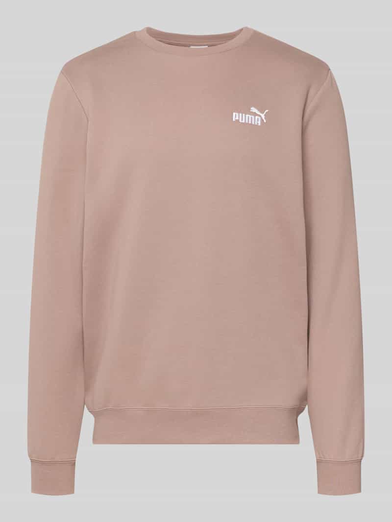 Regular fit sweatshirt met Gestikt logo