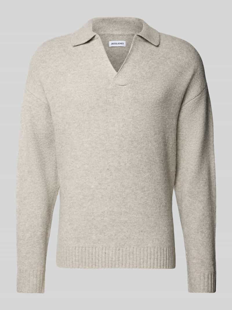 jack & jones Gebreide pullover met V-hals model 'SOHO'