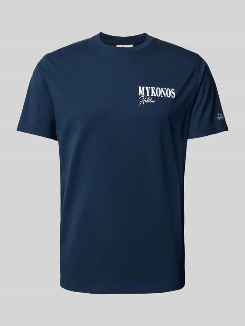 MC2 Saint Barth T-shirt met statementprint model 'MYKONOS LINE 61'