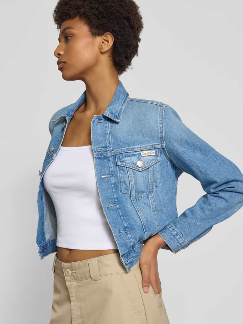 Calvin Klein Jeans Trucker jacket met labelpatch