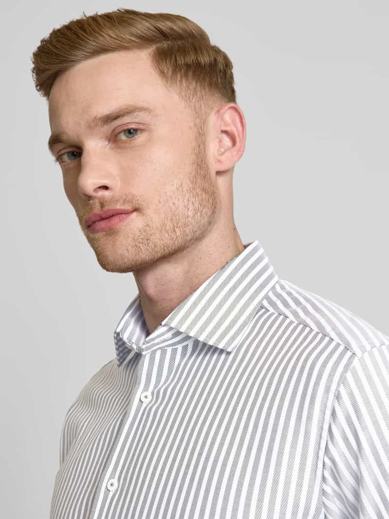 ETERNA REGULAR FIT Modern fit zakelijk overhemd met kentkraag